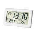 LED Digital Clock Electronic Digital Screen Desktop Clock for Home Office Backlight Snooze Data Calendar Clocks -White. 