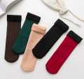 Women Velvet Fur Inside Winter Socks - Multicolor. 