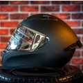 Vega Bolt Dull Black Full Face Helmet | Vega DOT & ISI Certified ABS Material Shell Helmet | Protective Gear For Riders. 