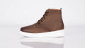 Male Mid-Top Sneaker - Brown. 