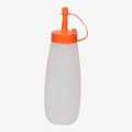 White Color Hard Plastic Sauce Bottle 300Ml. 