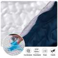 Queen Size Waterproof Fiber Quilted  Mattress Cover With Matching PIllow Cover Set  150cmX 200cm In Feet 5x7Ft. 