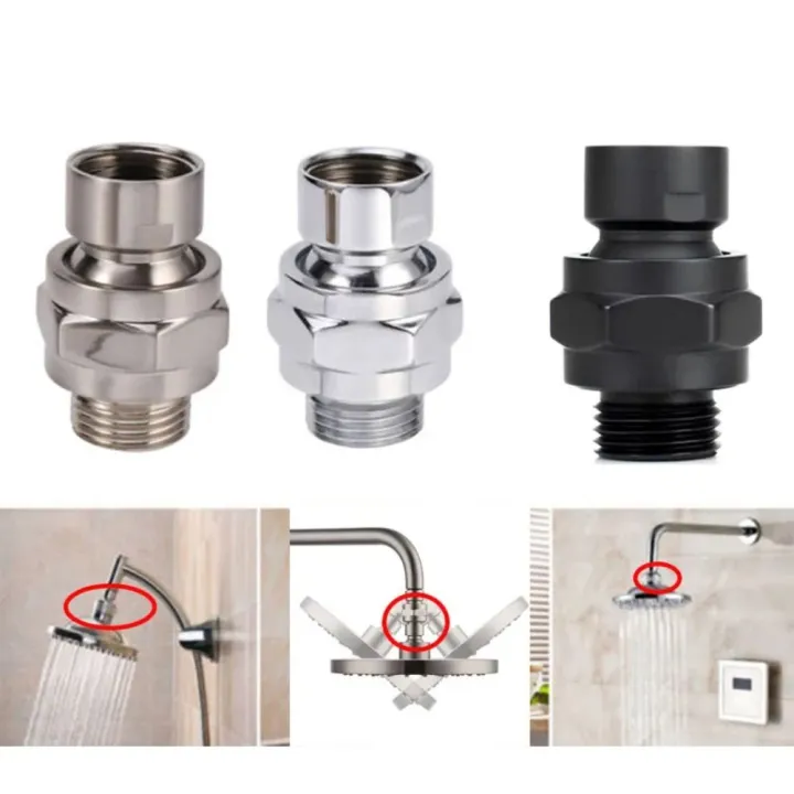 Useful%20Copper%20Shower%20Swivel%20Ball%20Adapter%20Bracket%20G1/2%20Shower%20Arm%20Extension%20Angle%20Change%20Adjustable%20Top%20Spray%20Elbow%20Joint%20Bathroom%20Sprinkler%20Nozzle%20Accessories%20-%20Image%204