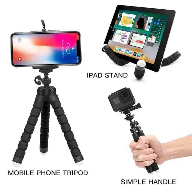 Mini Flexible Smartphone Octopus Vlog Video Camera Selfie Stick | Phone