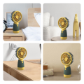 NAMUNY Handheld Fan Border Small Fan Handheld Pocket Mini Fan Portable USB Rechargeable Fan Gift Silent,C. 