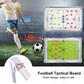 SuperRide Aluminum Alloy Coaching Board Professional Soccer Coaching Scoreboard with Erasable Pen Tactical Training Board for Football Referee. 