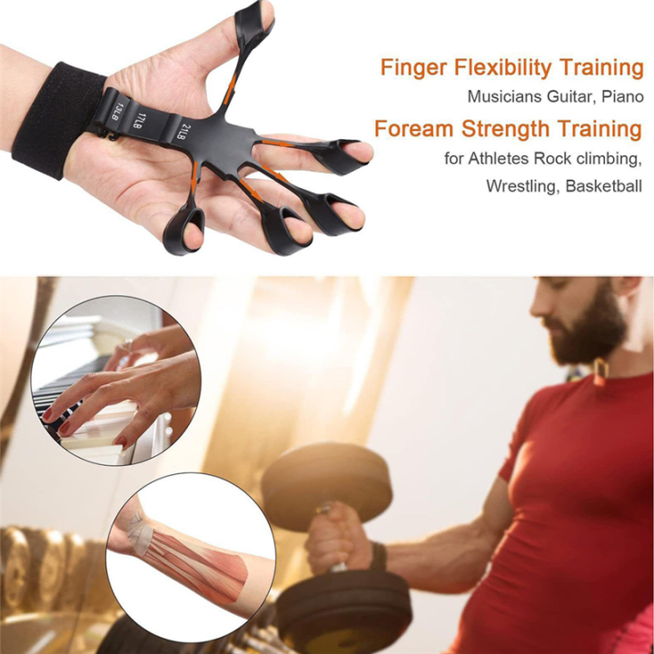 1%20Piece%20Finger%20Gripper%20Guitar%20Finger%20Exerciser%20Hand%20Strengthener%20Hand%20Trainer%20Rehabilitation%20Training%20Equipment%20Black+Grey%20-%20Image%205