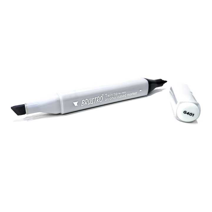 Brustro Twin Tip Alcohol Based Marker (blue shade)