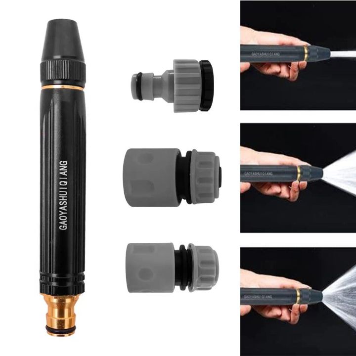 High Pressure Spray Gun Garden Power Washer Car Wash Water Gun Hose Metal Nozzle Watering Irrigation Sprinkler Home Garden Tool