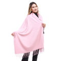 Light Pink Color Plain Pashmina Shawl For Women. 