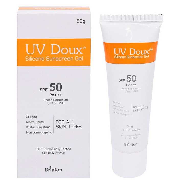 Uv Doux Silicone Sunscreen Gel Spf 50+ 50Gm