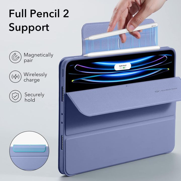 ESR%20Hybrid%20360%20Case%20for%20iPad%20Pro%2011%20M2/M1%20(3rd/4th%20Gen)%20with%20Pencil%20Holder%20Magnetic%20Cover%20For%20iPad%20Pro%2011%20Case%20-%20Image%207