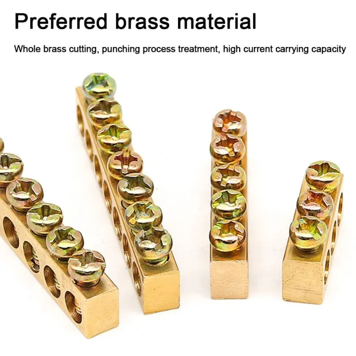 Grounding%20Bars%20Copper%20Wire%20Connector%20Multi-specification%20With%20Hole%20Screw%20Copper%20Bar%20Terminal%20Brass%20Row%20Junction%20Box%20Power%20Distribution%20Cabinet%20-%20Image%202
