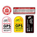 Gps Tracking Alarm Sticker Reflective Bicycle Warning Sticker Anti-Theft Decal For Motorcycle Scooter Car Warning Wholesale. 