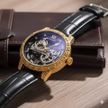 European and American Style Men's Fashion Retro Carved Leisure Hollow Mechanical Movement Automatic Mechanical Watch Bles Online. 