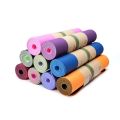 TPE Yoga Mat 6mm Double Color – Non-Slip, Eco-Friendly, Lightweight & Durable for All Yoga Styles. 