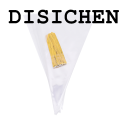 DISICHEN Profesional 50pcs/lot 3 Sizes Popcorn bags Cone Shaped Transparent Clear Candy Bags Christmas Birthday Party Supplies Bags Gift Packing Bags. 