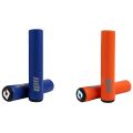 FORIDE ODI 2 Pair Bicycle Grip Silicone Handlebar Grips Shock-Absorbing Soft Mountain Bicycle Grip Bike Blue & Orange. 