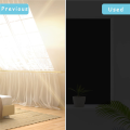 2X Blackout Curtains Shade for Bedroom Portable DIY Blackout Blinds, Out Shade for Indoor for Nursery Room. 
