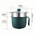 Electric Mini Hot Pot Cooker | Small Cooker With Steamer Electric Pot Multi Cooker. 