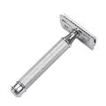Double Edge Safety Razor Stainless Steel Manual Shaving Razor Long Handle Traditional Razor. 