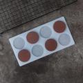 Scrapbook Pastry Decoration DIY Baking Mold 3D Silicone Mold Round Stencil Transfer Sheet Wax Mold. 