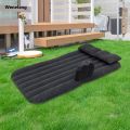 Wenefang Eco-Friendly Flocking Fabric Car Inflatable Mattress Ultra-Soft Fashion Travel Bed with Thickened Cushion for Comfortable Road Trips. 