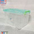 Bagmati Big Smart Box Multipurpose Plastic Storage Container Box With Lock (Clear/Transparent) – Rectangular 25 Liter. 