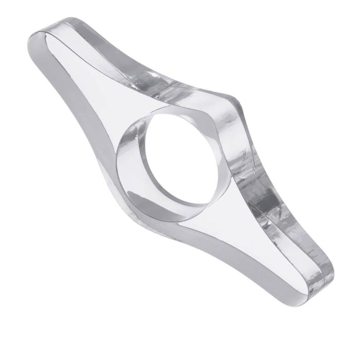 Modeow Finger Book Holder Portable Acrylic Book Page Holder Thumb Ring Reading Aid for Easy Page Turning Lightweight Page Marker for Readers