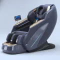 Real Relax 3D Massage Chair, Full Body Zero Gravity Recliner with SL Track, Yoga Stretching, Foot Rollers, Bluetooth, Heating, Black. 