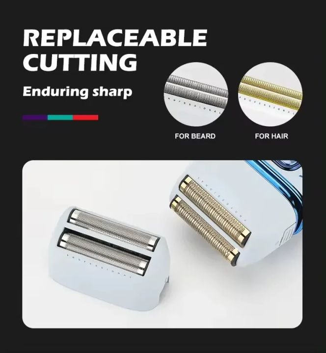 VGR%20V-362%20SUPER%20TRIM%20Foil%20Shaver%20For%20Men%20%7C%20Titanium%20Dual%20Foils%20%7C%202%20Speeds%20(7000/7500%20RPM)%20%7C%20IPX-6%20Waterproof%20%7C%20Rechargeable%20Beard%20Shaver%20Razor%20%7C%20LED%20Display%20%7C%20Travel%20Lock%20-%20Image%208