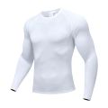 Cross Border PRO Men's Quick Drying Breathable Long Sleeve Outdoor Running Sports Compression Print Tight Fitness Training T-Shirt. 