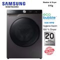 Samsung Washer & Dryer 8 Kg Wash & 6 Kg Dry Washing Machine With Wifi Embedded/Ai Control/Dit Motor- Wd80T604Dbx. 