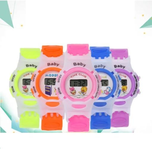 Children's Watch Baby Boy Girl LED Kids Wrist Watch - Cute Watch
