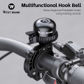 WEST BIKING Bicycle Scooter Hook Hanging Bag Bells Durable Safety Clear Loud Mountain Bike Bell Aluminum Alloy Bike Bells. 