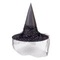 Certiou Wizard Hat for Celebrations Unique Halloween Witch Hat with Mesh Cover for Cosplay Makeup Prop Perfect for Masquerade Parties Halloween. 