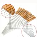 Barbecue Skewers 12Pcs Set With Woodern Handle. 