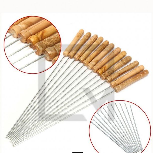 Barbecue%20Skewers%2012Pcs%20Set%20With%20Woodern%20Handle%20-%20Image%204