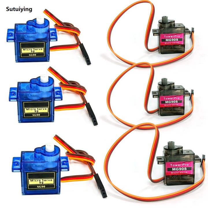 Sutuiying%202/4/10/20/50PCS%20SG90%20MG90S%20Servo%20Metal%20Gear%20Digital%209g%20180%20Degrees%20High%20Quality%20For%20Fixed%20wing%20Aircraft%20model%20telecontrol%20aircraft%20Parts%20Toy%20-%20Image%202