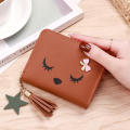 Pu leather Women wallet Compact Cute girl Female hand Ladies wallet Zipper Coin purse Mini wallet for Daily use Travel Party Gift Teenage. 