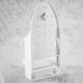 Kqueebee Ironing Board Holder Wall Mount Electric Iron Hanger Ironing Board Rack Ironing Board Storage Organizer White. 