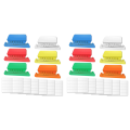 (GGBR) 120 Sets Hanging File Tabs and Inserts,Colorful File Folder Labels Filing Tabs for File Identification, Easy to Read. 