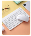 Ultra Slim Rechargeable Wireless Bluetooth Keyboard & Mouse (Portable Mini BT Wireless) for Android Windows PC Tablet. 