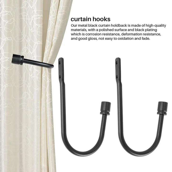 NAMUNY%20Curtain%20Holdback,%20Wall%20Mounted%20Curtain%20Tieback%20Hooks,%20Metal%20Decorative%20Window%20Drapery%20Holder%20Curtain%20Hook%20-%20Image%203