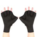 Neoprene Swimming Gloves Webbed Fitness Water Resistance Training Gloves with Adjustable Wrist Strap Diving Swim Training Mittens. 