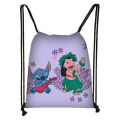 New Stitch Kids Drawstring Pocket Outdoor Travel Storage Bag Printed Polyester Drawstring Bag Portable Batch. 