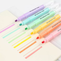 6 Pcs Dual Tip Color Highlighter Marker Pen Set. 