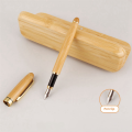 Bamboo Wooden Stationery Students Business Office Ballpoint Pen and Gift Box Elegant Fancy Nice Pens Set Kit Gift Pen Kit. 