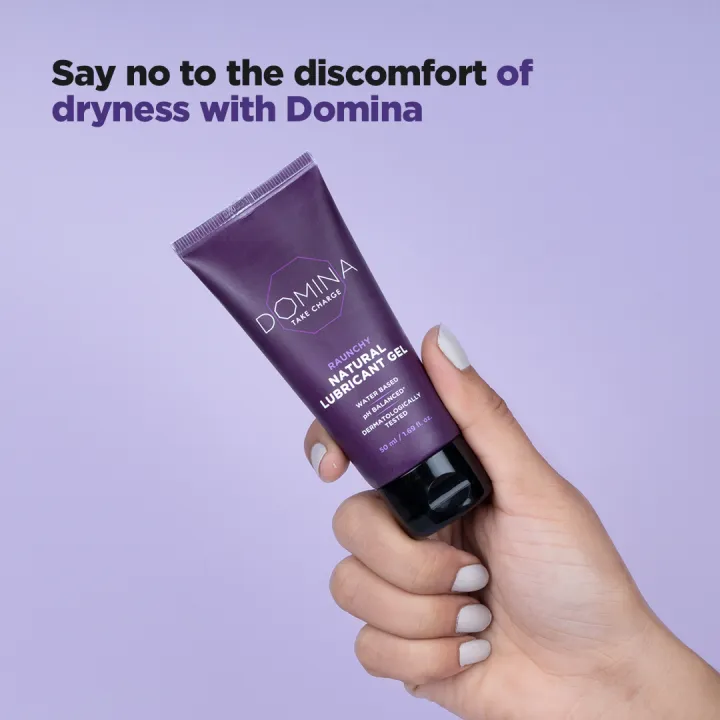 Domina%20Raunchy%20Natural%20Lubricant%20Gel%20%7C%2050%20ml%20%7C%20Lubricant%20For%20Men%20&%20Women%20%7C%20Water-Based%20%7C%20Non-Sticky%20%7C%20Compatible%20With%20Condoms%20And%20Silicone%20Toys%20%7C%20pH%20Balanced%20%7C%20Glycerine%20Free%20-%20Image%202
