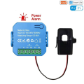 ARELENE Tuya WIFI Smart Energy Meter Bidirectional with Transformer Clamp App Monitor Power 80A Support Alarm 1 Channel-1CT. 